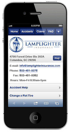 m.lamplighterinsurance.com website preview